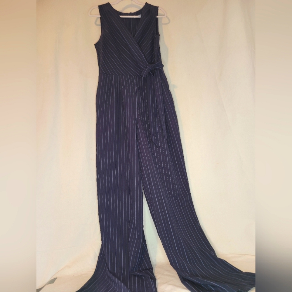 Pinstripe Wide leg jumpsuit